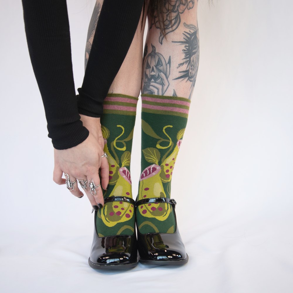 Footclothes - Pitcher Plant Sokken - Groen